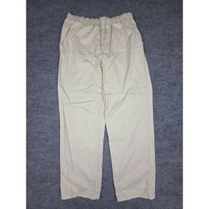 Quiksilver Waterman Pants Joggers Men's Large Ivory Stretch Lined Relaxed